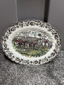Vintage Myotts Country Life Oval Dinner Plate 29cm Staffordshire Ware - Picture 1 of 6
