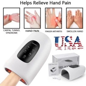5 Level Hand Massager Palm Acupoint Compression Vibration Hot Compress Massage - Picture 1 of 20