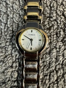 Timex women's gold& silver tone luxury design solid stainless steel watch - Picture 1 of 4