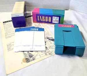 TABOO 1989 REPLACEMENT PARTS -Cards + card Holder + Score Sheets + Instructions - Picture 1 of 12