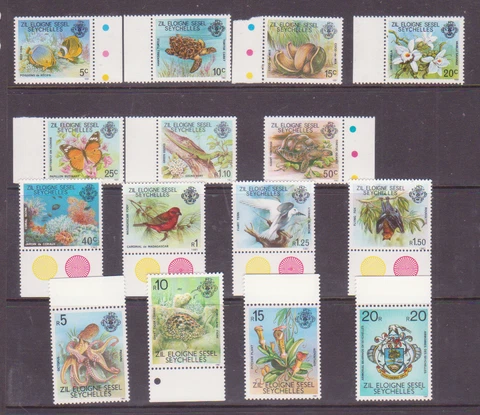 Zil Elwannyen Sesel 1a-16a MNH 1981  set inscribed 1981 Cover