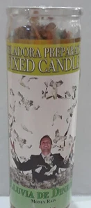 Veladora Preparada LLUVIA DE DINERO (Money Rain) Fixed Candle, Dinero/Fortuna - Picture 1 of 2
