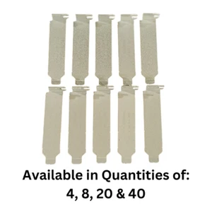 QTY 4 8 20 40 HP Low Profile Blank PCI Expansion Slot Bracket S4457465 15051-T - Afbeelding 1 van 5
