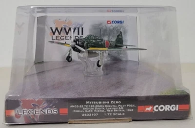 Corgi 1/72 Scale AA33107 - Mitsubishi Zero AMG3-22 165-204th Kokutai  New - Image 1 of 2