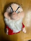 Disney Grumpy Plush Hand Puppet Soft Toy Snow White 7 Dwarfs 12 Inch Rare