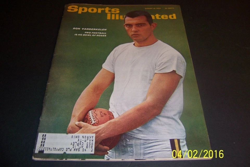 1963 Sports Illustrated MINNESOTA VIKINGS Ron VANDERKELEN Wiconsin ROSE BOWL QB - Image 1 of 1