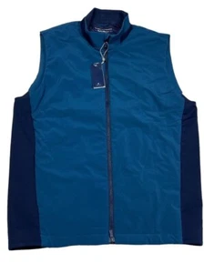 Gilet Holderness And Bourne Golf The King Heather Marine elasticizzato piccolo nuovo $220 - Foto 1 di 12