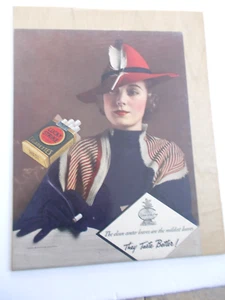 Vintage 1934  Lucky Strike Cigarettes Full Page Original Ad - Picture 1 of 1