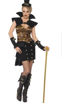 Disfraz, Vestido y Sombrero Vampiro Victoriano Vampiro Smiffys para Mujer, Talla: L, Foto 1 de 4