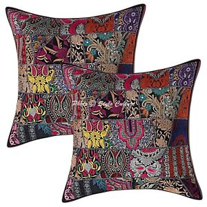 Indian Boho Patchwork 60x60 cm Throw Pillow Covers Large Cushion Covers 24x24