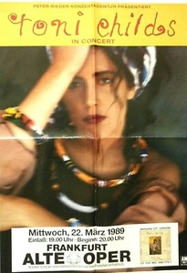 TONI CHILDS 1989 FRANKFURT + orig. Concert Poster - Konzert Plakat - A1 F/N 110 - Picture 1 of 1