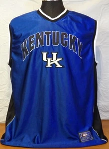 Vintage Colosseum Kentucky Wildcats Blue NCAA Basketball Jersey Uniform Size XL - Picture 1 of 18