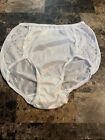 Vintage Lll 100% Nylon Granny Panties / Lace Accent!  Size 5 White New !