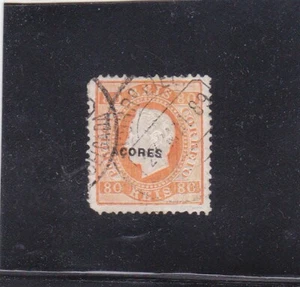 AZORES  D. Luis I 80 r. SC # 53 perf. 12,5 (1882-84) - Picture 1 of 1