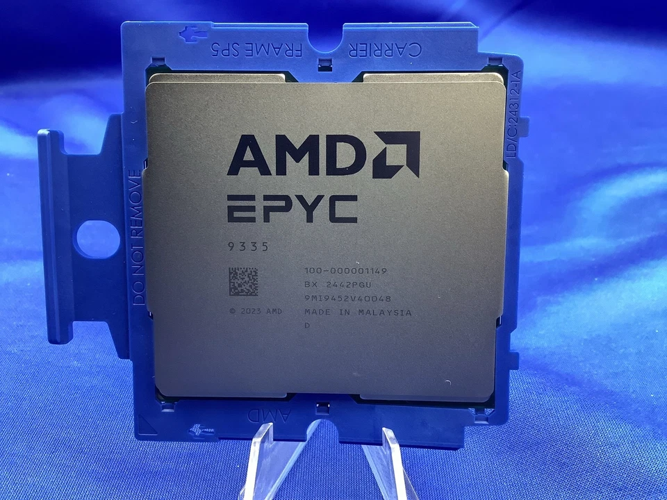 AMD EPYC 9335 32-CORE 64 Threads  3GHZ 128 MB 210W  SP5 TURIN processor Unlocked - Image 1 of 4