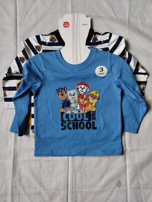 Nickelodeon Official Paw Patrol Boys 3-Pack Long Sleeve T-shirts - 3 Years  - Image 1 of 4