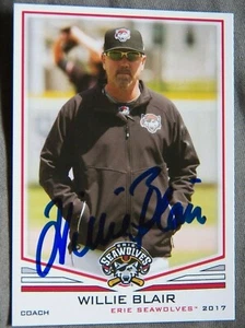 Detroit Tigers Willie Blair Auto 2017 Toledo Mud Hens Card Auto - Imagen 1 de 1