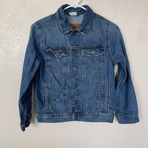 Zara Kids Denim Jean  Button Jacket Blue Size Medium 10 - Picture 1 of 6