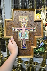 + Panel esmaltado medieval genuino fino 'Cruz de San Damián' + Cáliz Co. (#303) - Imagen 1 de 10