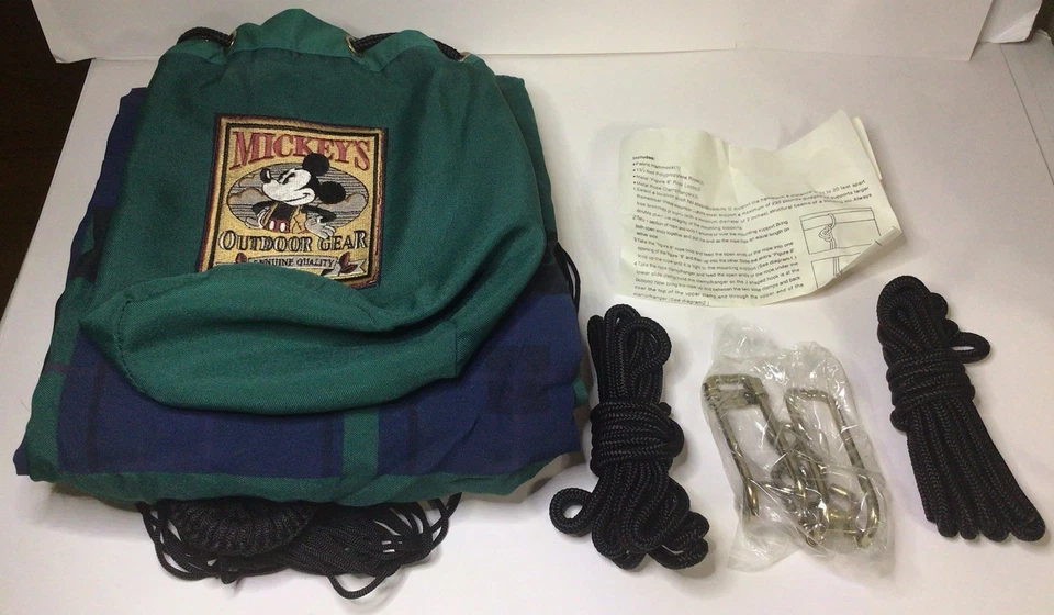 Cabides de braçadeira de corda Disney Mickeys para equipamentos externos tecido rede cordas - Imagem 1 de 4