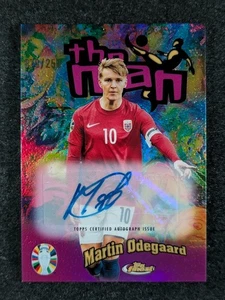 2023 Topps Finest Road To UEFA Euro 2024 MARTIN ODEGAARD 79/250 Auto SP #TM-MO - Picture 1 of 3