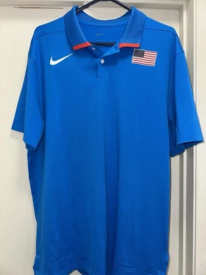 Nueva Camiseta Polo Para Hombre Nike Equipo Olímpico de EE. UU. Emitida CQ0128 420 Talla Grande Foto 1 de 4