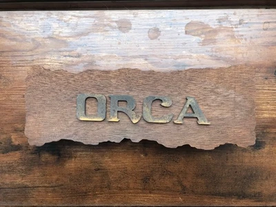 “Orca” Wall Sign, Jaws Film Prop