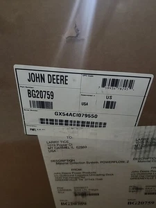 John Deere High-Performance 54-in Power Flow Blower Assembly ZTrak 5 Series NEW - Picture 1 of 1