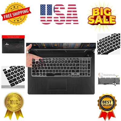 Keyboard Cover for ASUS TUF Gaming F15 FX506LH / TUF Gaming A15 -ES74 -AS76 F... - Image 1 of 4