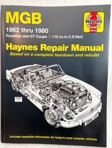 MGB Roadster & GT Coupe 1962-1980 Shop Manual Repair Service Book Haynes - Bild 1 von 5
