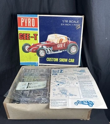 ✨RARE ‘65 PYRO MODEL KIT 1/16 Scale Gee-T Custom Show Car Partially Started - Image 1 of 4