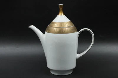 Winterling Marktleuthen Goldrand Kaffeekanne Kanne aus Porzellan H 24 cm - Bild 1 von 4