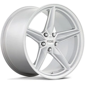 One 19x11 Foose F174 CF8 5x120 43 Silver Wheel Rim 67.06 - Picture 1 of 3