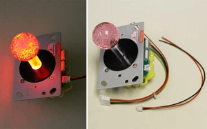 Joystick Arcade Retro Rojo Iluminado LED Cambiable 4 u 8 Vías - JS4 - Imagen 1 de 2