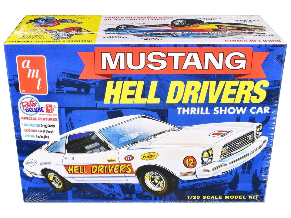 AMT 1/25 Ford Mustang II Hell Drivers Thrill Show Car AMT1475