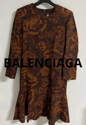 USED BALENCIAGA FLORAL PRINT DRESS ACCEPTABLE Foto 1 de 4