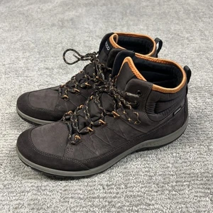 Ecco Aspina Boots Gore-tex Womens 42 US 11 Brown Leather Hiking Shoes - Picture 1 of 10