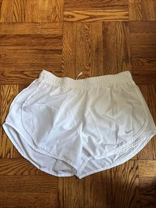 Nike Shorts Damen Large weiß Dri-Fit Tempo gefüttert Sport Outdoor Damen - Bild 1 von 6