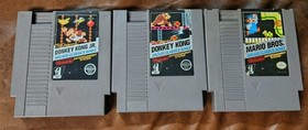 NES ARCADE CLASSICS LOT Mario Bros / Donkey Kong / Donkey Kong Jr Carts Tested