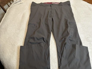 WRANGLER Cargo Casual Dress Pants 44 X 30 96% Nylon 4% Spandex GRAY - Picture 1 of 17