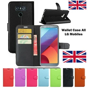 New Case For All LG Mobile Phones Leather Flip Stand Wallet Case Cover UK Seller - Picture 1 of 10