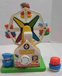 Fisher Price Ferris Wheel Wind up & Includes 6 Chunky Little People #2077 2015 - Picture 1 of 11