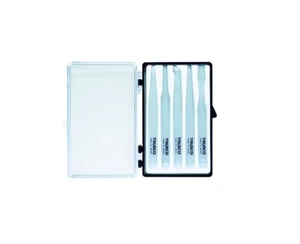 TRUSCO DURCHSICHTIGER KÖRPER KUNSTSTOFFPINZETTE SET (5 STÜCK) TPP-25-SET-TM HERGESTELLT IN JAPAN - Bild 1 von 8