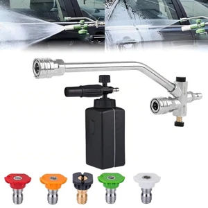 Car Cleaning Wash Pressure Washer Snow Foam Lance Cannon Sprayer Gun Soap Bottle - Picture 1 of 16