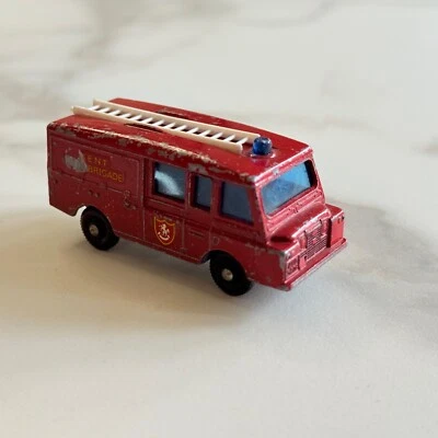 Matchbox Lesney No. 57 Land Rover Fire Truck – Kent Fire Brigade – Used - Image 1 of 4