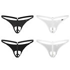 Mens Hollow Out Bulge Pouch Briefs Panties G-string Low Rise Thong Underwear 