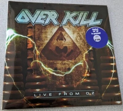 BNIP #113/250 Rare New Blue Vinyl Over Kill 'LIVE FROM OZ' Gatefold 10" EP 2013 - Image 1 of 3