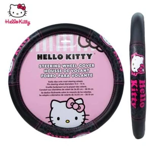 Steering Wheel Cover Hello Kitty Car Interior Accessories Goods D:14.5 -15in JDM - Picture 1 of 1