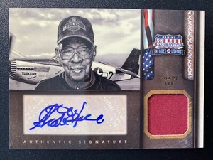 2012 Americana Tuskegee Airman #113 Shade Lee AUTOGRAPH & RELIC #83/99