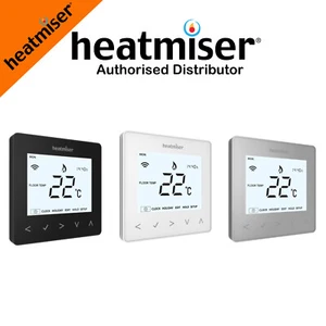 Heatmiser NeoStat NeoAir NeoStat-E Thermostat White Black Silver Works With Hub - Picture 1 of 15